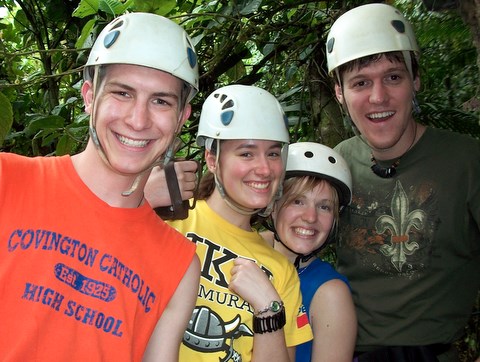 Zip Lining Friends